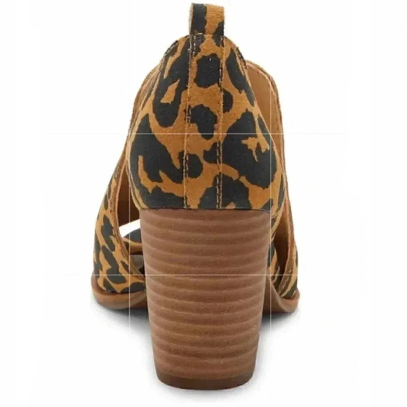 New Lucky brand Junai bootie Dorsay Leopard print - Picture 7 of 15